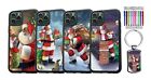 Merry Christmas Santa Claus Silicone Leather Wallet Case iPhone 14 & Samsung