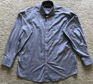 Tommy Hilfiger Men's Blue Regular Fit Stretch Button Down 16-16.5 / 34-35 L - Picture 1 of 2