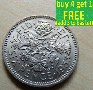 Elizabeth II Sixpence Choice of Dates 1953 - 1970 Pick Your Own Choose - Picture 1 of 55