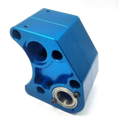 CNC Alloy Transmission Case Blue For Team Associated RC10 6605 DR-920051BL dhawk - Image 1 of 4