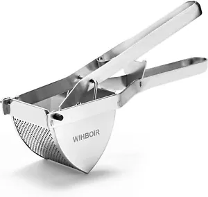 Ricer de papas de acero inoxidable, triturador de metal de 14 OZ para puré de papas liso - Imagen 1 de 4