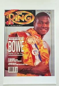 Riddick Bowe Signed 11x17 Photo Poster Boxer Boxing Hall Of Fame HOF Legend RAD - Picture 1 of 1