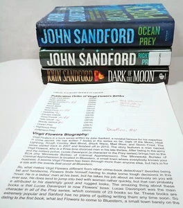 John Sanford Virgil Flowers 3 Books Thrillers Hard Cover Murder Mystery Reading - Picture 1 of 6