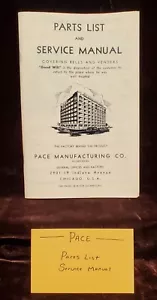 PACE ANTIQUE SLOT MACHINE REPRODUCTION 40 PAGES SERVICE MANUAL - Picture 1 of 4