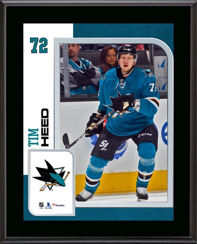 Tim Heed Sharks 10.5x13 Sublimated Player Plaque - Fanatics Cover
