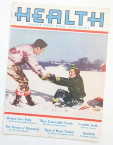 Vintage 1939 Health Magazine Over Forty Tonsils Teeth Heart Trouble Disease M18 - Picture 1 of 8