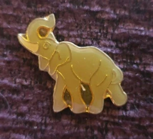 Vintage Enamel Elephant Gray Hat Pin Size 1" L x 3/4" W - Picture 1 of 1