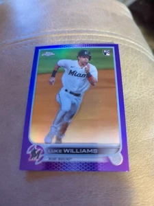 2022 Chrome Update Base Purple #USC75 Luke Williams - Miami Marlins - Bild 1 von 2