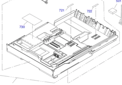 Epson-1569016-1542984-1550803-1561697-1538242-1539445 Paper Cassette Tray - Image 1 of 2