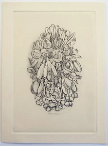 Línea Lawrence Josset (1910-1995), grabado puntiagudo y aguatinta, firmado. 1966 - Imagen 1 de 4