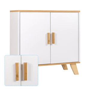 Badezimmerschrank Waschbeckenunterschrank Badschrank Unterschrank Weiß aus MDF - Bild 1 von 7