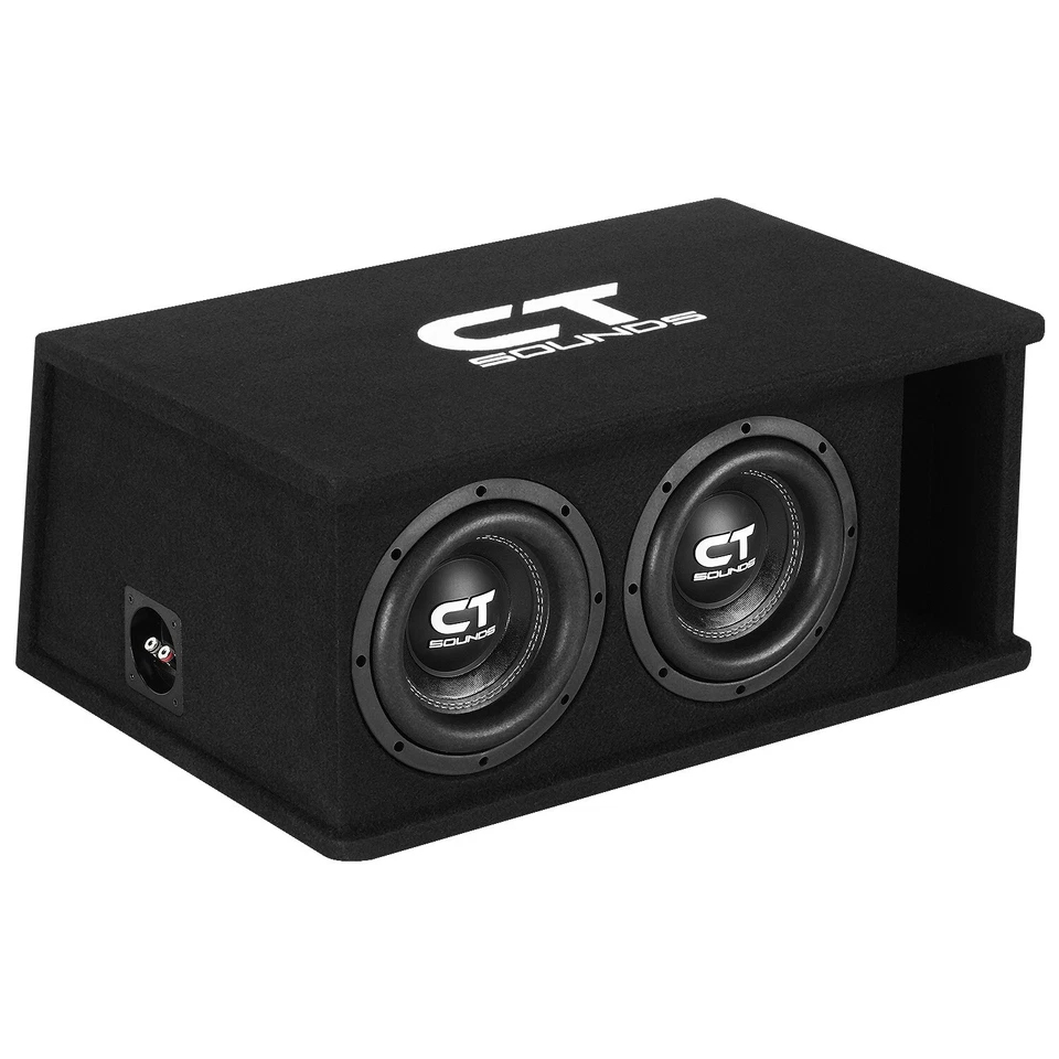 "Caja de subwoofer CT Sounds Dual 8"" 1600 W cargada serie Tropo - TROPO-2X8D4" Foto 1 de 4