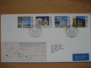 GB Royal Mail FDC - 1987 British Architects in Europe - Picture 1 of 1