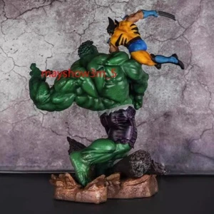 Estatuilla de gran tamaño Wolverine Vs Hulk versión de alta calidad adornos regalos - Imagen 1 de 9
