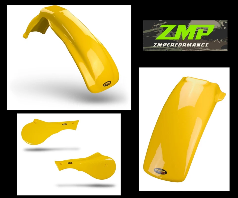 NEW SUZUKI 82-83 RM125 RM250 RM465 RM500 YELLOW FRONT REAR FENDERS SIDE PANELS - Image 1 of 1