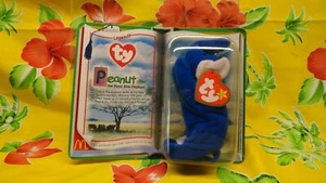 Peanut the Royal Blue Elephant Ty Tennie Beanie Baby RARE LEGENDS 2000 / 1995 - Picture 1 of 5