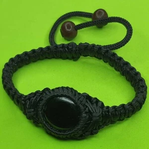 Pulsera Negro Leklai Nampee Poder Mágico Piedra Preciosa Talismán Amuleto Tailandés - Imagen 1 de 4