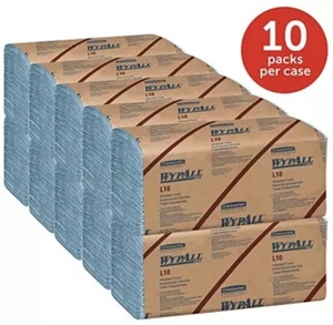 WypAll 05123 L10 Windschutzscheibenhandtücher, 1-lagig, 9 1/10 x 10 1/4, 1-lagig, 224 pro Packung - Bild 1 von 4