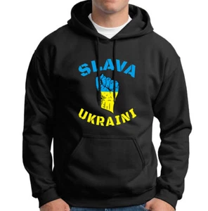 Slava Ukraini Stand With Ukraine Support Peace Mens Hoody Tee Top #6NE lot - Picture 1 of 3