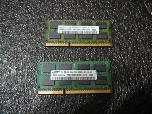 4GB Kit Dual Rank Samsung 1066 MHz DDR3 SO DIMM (M471B5673FH0-CF8) - Picture 1 of 2