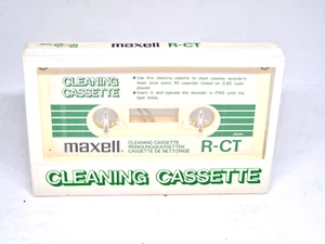 MAXELL R-CT CLEANING CASSETTE  Blank Audio Cassette Tape (Sealed) NOS! New - Picture 1 of 4