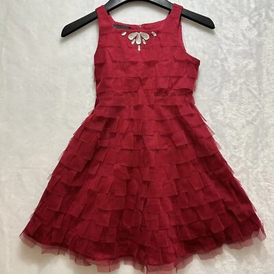 Girls Red Party Dress size 7 - Image 1 of 4