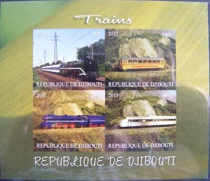 Rep. de Djibouti 2011 - Block Trains MNH (7) - Picture 1 of 1