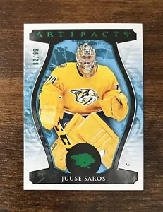 2023-24 Upper Deck Artifacts Emerald /99 Juuse Saros Nashville Predators #153 - Picture 1 of 2