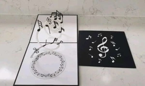 3D Pop Up Music Note 🎵 Card. A Blank Card.(Birthday, Congrats, ThankYou Any Occ - Picture 1 of 6