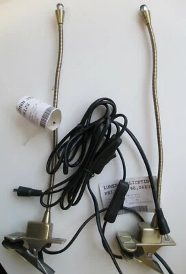 2x Biegetischleuchte Bronze mit Klemme 36cm Länge passend für LED 12V - Bild 1 von 2