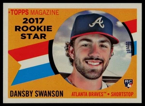 2017 Topps Archives #RS-4 Dansby Swanson 1960 Topps 2017 Rookie Star Braves - Picture 1 of 2