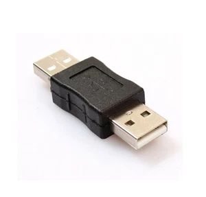 2x USB 2.0 Type A Male To USB Type A Male Coupler Connector Extender Adapter - Picture 1 of 1