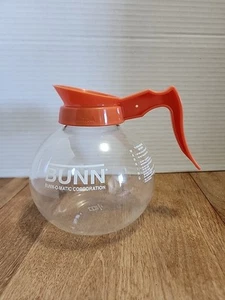 Bunn Commercial Glass Coffee Pot 12 Cup Capacity with Orange Decaf Handle - Imagen 1 de 8