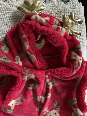 BNWT dogs size L Christmas themed hooded fleece jacket coat - Image 1 of 4
