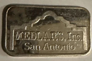 Barra de plata fina 1 oz MEDLAR'S Inc Unidad de Comercio Internacional San Antonio Texas 999 - Imagen 1 de 10