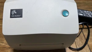 Zebra GC420T Thermal Transfer Barcode Label Printer Dispenser USB Serial - Picture 1 of 4