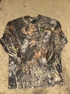 Real Tree Camouflage T Shirt Men M Hunting Outdoors Gorpcore Perforated Vented - Image 1 of 4