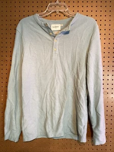 Camisa Térmica Goodfellow & Co Para Hombres Talla Pequeña Azul Lt Henley Manga Larga G18 - Imagen 1 de 8