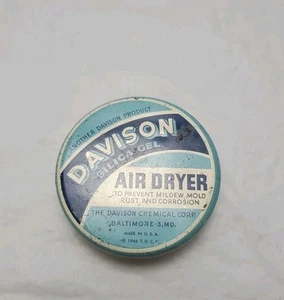 Vintage Davison Silica Gel Lufttrockner leerer Blechbehälter - Bild 1 von 8