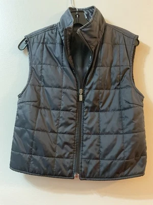 Chaqueta chaleco acolchado negro Versace Sport para mujer Foto 1 de 4