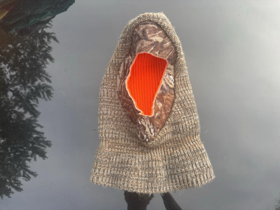 Vintage 80s Realtree Camo Ski Mask Hunting Outdoor Fishing Brown Camouflage - Image 1 of 4