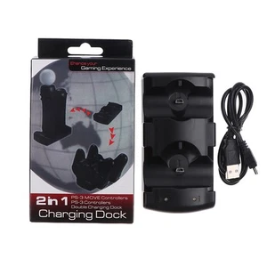 PS3move/PS3 controller charger USB Dual Charger For Sony PS3 Controller Joys_ Nm - Afbeelding 1 van 9