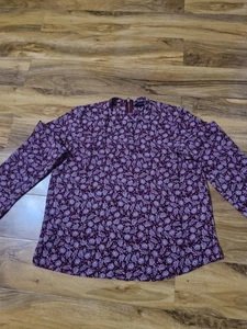 Maroon Top Blouse, Size 14, Long Sleeve - Picture 1 of 2