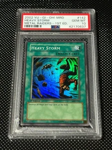 YUGIOH PSA 10 2002 Heavy Storm MRD-142 Super Rare 1st Edition *0637 - Picture 1 of 2