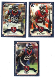 2013 Topps Legends In The Making Lot (3) Foster Andre Johnson Ed Reed Texans - Picture 1 of 1