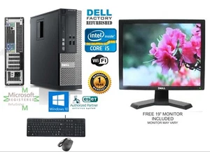 Dell Optiplex SFF PC i5 2400 4GB 1TB Windows 10 Pro 64 + Monitor Excellent - Picture 1 of 10