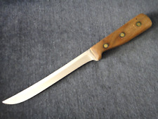 Vintage Chicago Cutlery 66S Slicing Knife 8" Stainless Blade, Wood Handle #11