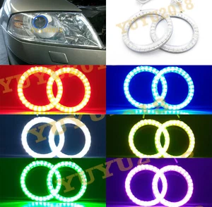 Anillo Halo LED RGB para Skoda Octavia MK2 2004-2008 Faro Xenón Bluetooth DRL - Imagen 1 de 18