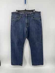 Jeans uomo American Eagle relaxed fit taglia 36X30 blu denim spedizione veloce gratuita - Foto 1 di 13