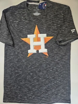 Fanatics Houston Astros T-Shirt Mens Size Medium Grey Orange White Logo MLB Tee - Image 1 of 4